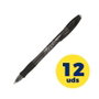 Bic Gelocity Illusion Bolígrafos de Tinta de Gel Borrable Negro 12 Unidades